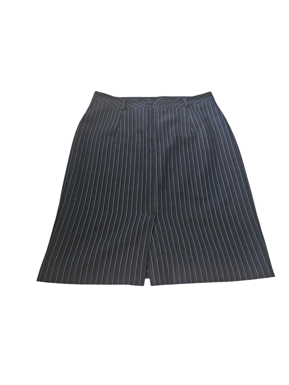 Women's Classic Black Pinstripe Pencil Skirt